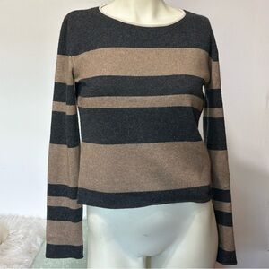 CHANEL Vintage Crew Neck Cashmere/Silk Long Sleeve Sweater Size 38